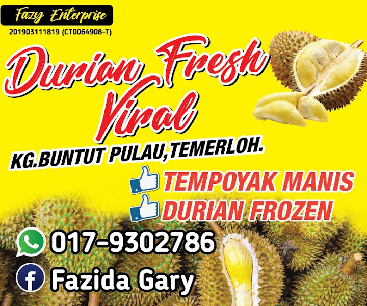 Durian viral kg buntut pulau temerloh