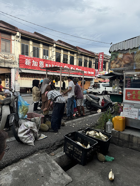 Durian street stalls
